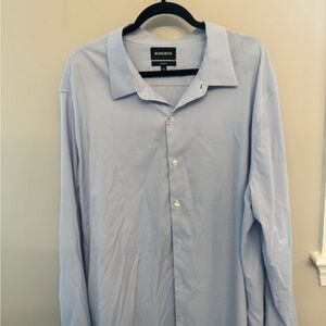 Bonobos Blue Dress Shirt Elegant Cotton Blend